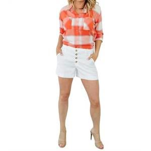 NEW SANCTUARY favorite boyfriend shirt in tangerine
